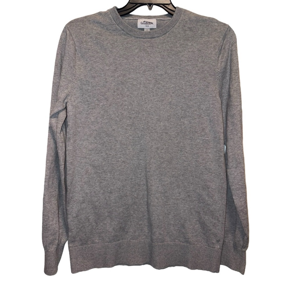 Goodfellow & Co Men’s Gray Crewneck Sweater Size M Tall 100% Cotton